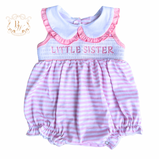 Little Sister bubble romper *RTS*